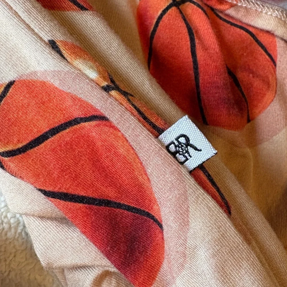 Bums & Roses Basketball Print One Piece Toddler Pajamas Bamboo Viscose. 18-24 Mo